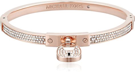 michael kors padlock bangle rose gold|michael kors adjustable bracelet.